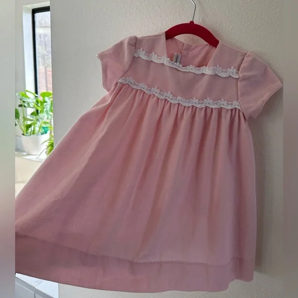 Pink Vintage Dress 2T - Picture 1 of 7